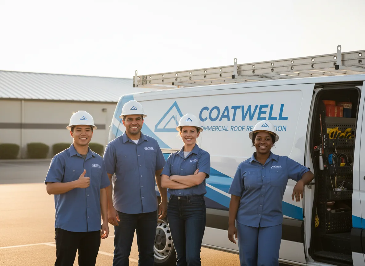 Commercial roof coating company in Trevor, WI