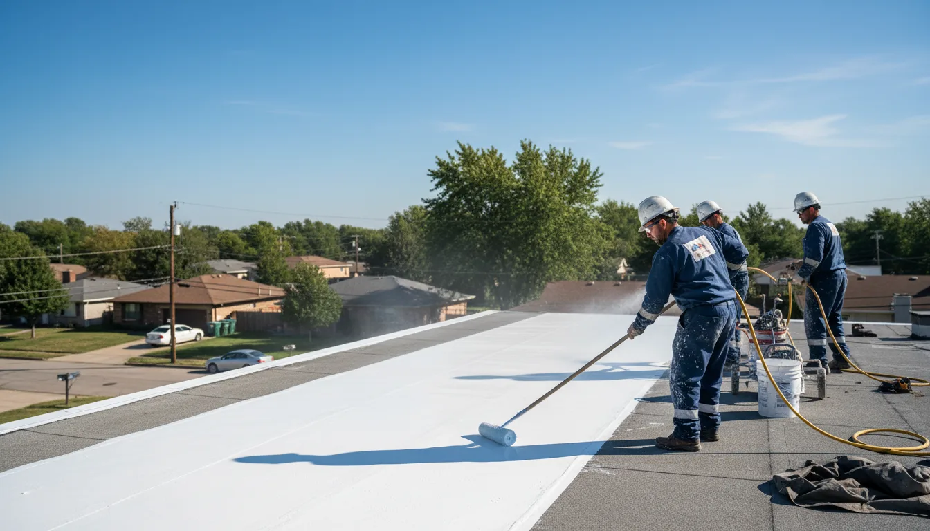 Commercial roof coating in Trevor, WI near me